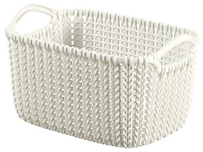 Coșuleț Curver 03675-X64 Knit XS 3 l,  crem, 3 l