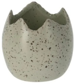 Ghiveci Egg din portelan verde 7x7 cm