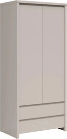 Dulap KASPIAN, casmir, PAL, cu 2 usi si 2 sertare, 90x56x201 cm