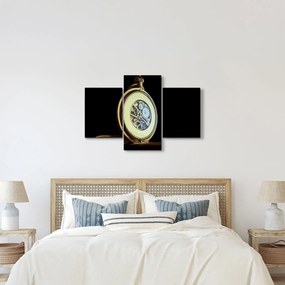 Tablou cu ceas de buzunar de aur (90x60 cm)