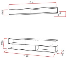 Mobilier living Simpsonic (Alb + Negru) . 1102575