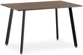 Masa de sufragerie maro cu blat in decor frasin ESTE 120x80