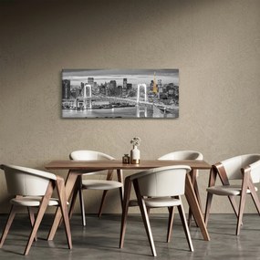 Tablou - Orașul mare cu turnul galben (120x50 cm)