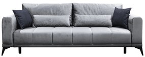 Canapea extensibilă, gri deschis/ gri, GRACE BIG SOFA