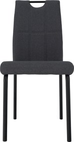 Scaun de sufragerie, gri/metal, JONKA