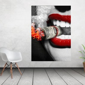Tablou canvas Money To Burn 120x80 cm