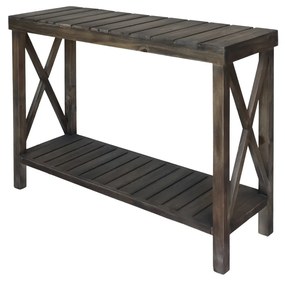 Consola din lemn masiv, aspect rustic, Jad