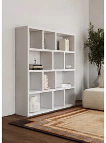 Bibliotecă albă 150x159 cm Berlin – TemaHome