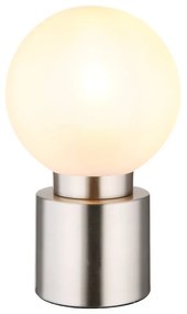 Veioza, lampa de masa design modern Marka nichel, opal