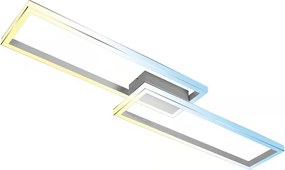 Briloner 3761019 - Plafonieră LED dimabilă LED/45W/230V 2700-6500K+telecomandă crom mat