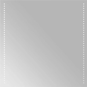 vidaXL Oglinda de baie cu LED, 60x60 cm