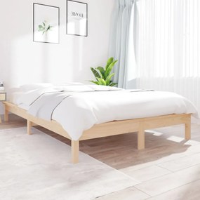 vidaXL Cadru de pat, 120x200 cm, lemn masiv de pin