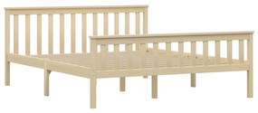 283224 vidaXL Cadru de pat, natural, 160 x 200 cm, lemn masiv de pin