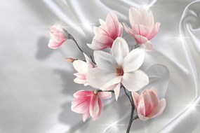 Tapet magnolie albă
