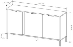 Dulap Lyran 3D (antracit + Auriu). 1071355