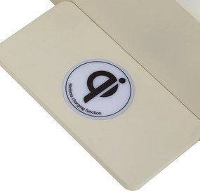 Set de 2 Aplice de Perete Bej Incl. LED cu USB și Încărcător cu Inducție - Riza