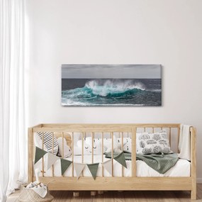 Tablou - Valuri pe ocean (120x50 cm)