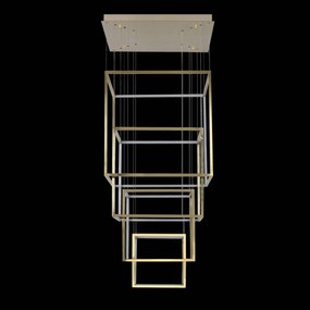 Lustra LED XXL design modern casa scarii Opera XL aurie ZZ AZ3140