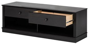 Comodă TV maro închis din lemn de pin 137x47 cm Anita – Støraa