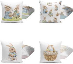 Fețe de pernă 4 buc. 43x43 cm cu model de Paști – Mila Home