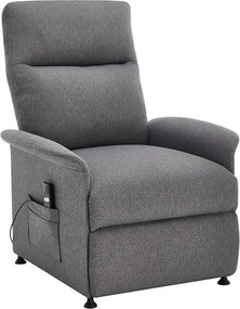 Fotoliu de relaxare reglabil electric Catini ELYSIO gri închis