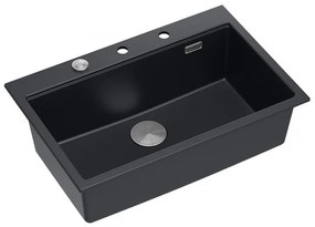 Chiuveta din granit MARC 110 WORKSTATION negru