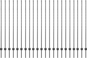 vidaXL Stâlp de gard. 22 pcs Gri 200 cm Oțel