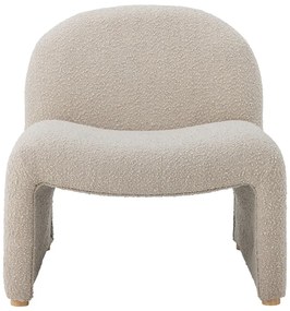 Fotoliu crem cu tapițerie din țesătură bouclé Neel – Bloomingville