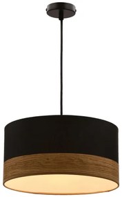 Lustră pe cablu PORTO 1xE27/60W/230V negru/maro