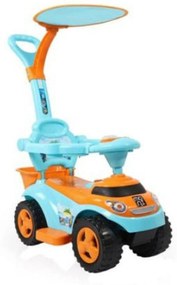 Masinuta copii si bebe Jolly Kids™ SpaceCraft, cu melodii si lumini, maner de impins pentru parinti, bara de protectie, roti cu invartire 360 de