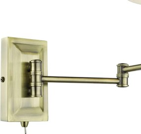 Där Lighting KEN0775 - Lampă de perete flexibilă KENSINGTON 1xE14/25W/230V alamă