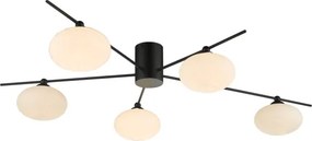 Där Lighting JAS5422 - Lustru aplicat JASPER 5xG9/25W/230V, negru