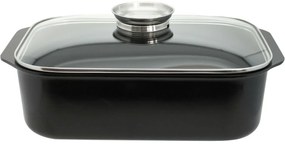 Elo 82840 Vas de copt Basic cu capac din sticlă șimâner cu aromă Raffinesse 40 x 26 cm