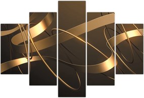 Tablou - Panglici de bronz (150x105 cm)