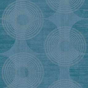 Tapet geometric scandinav albastru Attractive