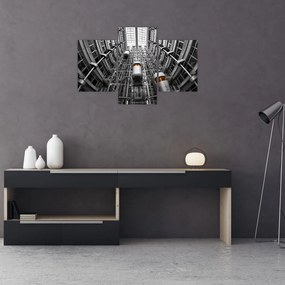 Tablou cu lift în clădire (90x60 cm)