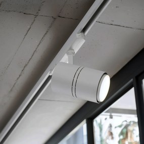 Sistem de șine modern trifazic alb cu 4 spoturi 3000-4000K - Ruler 38