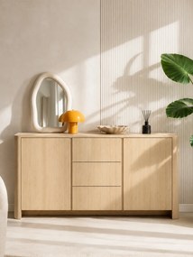 Comodă Sorrenti 168 cm cu sertare - stejar Vicenza
