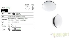 Aplica de perete / Plafoniera pentru exterior moderna SUN 70823