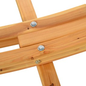 Outsunny Suport pied de hamac structură solidă din lemn de pin greutate maximă 120 Kg dim. 325L x 120l x 118H cm lemn natural | Aosom Romania