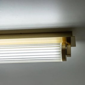 Aplica de perete LED smart cu telecomanda COMO alama periata