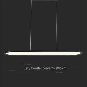 Lustră LED pe cablu LED/24W/230V 4000K negru