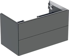 Dulap baza suspendat Geberit One lava mat 90 cm cu 2 sertare