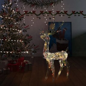 Decorațiune de Crăciun ren 140 LED-uri colorat 128 cm acril