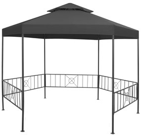 Pavilion de gradina, antracit, 323x275x265 cm Antracit