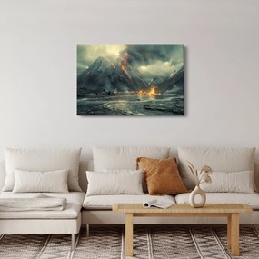 Tablou - Erupție vulcanică (90x60 cm)