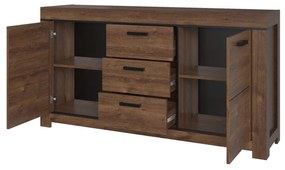 Comodă Britt 2D3S (Stejar maro). 1052796