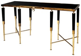 Consola Monaco negru/gold – H85 cm