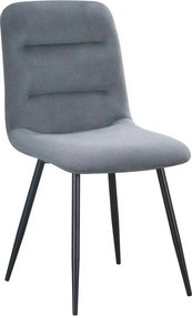 Scaun BOS, gri inchis/negru, stofa/metal, 61x51x84 cm