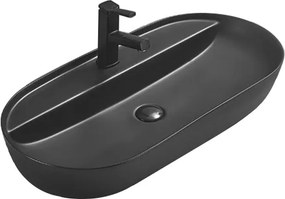 Mexen Adel chiuvetă de blat 80 x 40 cm, negru mat - 22168085